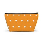 Polka Dots Accessory Pouch w T-bottom