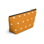 Polka Dots Accessory Pouch w T-bottom