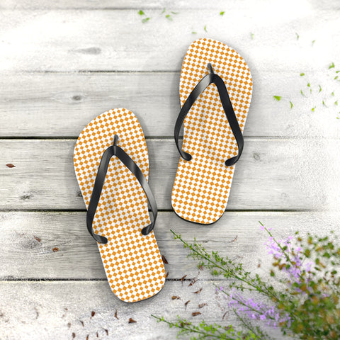 Diamond Pattern Flip Flops