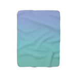 Color Gradient Sherpa Fleece Blanket