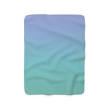 Color Gradient Sherpa Fleece Blanket