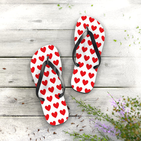 Love Hearts Flip Flops