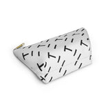 T Pattern Accessory Pouch w T-bottom