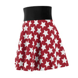 Star Pattern of Women's Skater Skirt