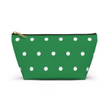 Polka Dots Accessory Pouch w T-bottom