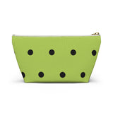 Polka Dots Accessory Pouch w T-bottom