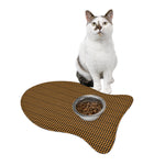 Diamond Pattern Pet Feeding Mats