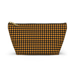 Diamond Pattern Accessory Pouch w T-bottom