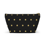 Polka Dots Accessory Pouch w T-bottom