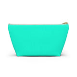 Blue Green Accessory Pouch w T-bottom