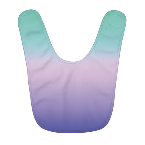 Color Gradient Fleece Baby Bib