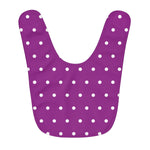 Polka Dots Fleece Baby Bib