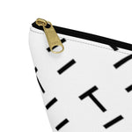 T Pattern Accessory Pouch w T-bottom