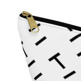 T Pattern Accessory Pouch w T-bottom