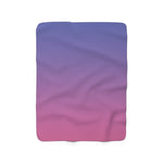 Color Gradient Sherpa Fleece Blanket