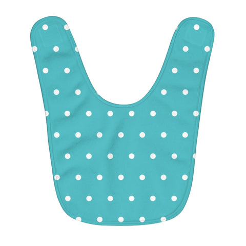 Polka Dots Fleece Baby Bib