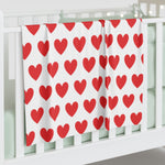 Love Hearts Baby Swaddle Blanket