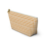 Diamond Pattern Accessory Pouch w T-bottom