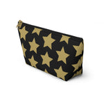 Star  Pattern Accessory Pouch w T-bottom