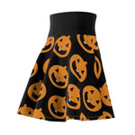 Pumpkin Pattern Women's Skater Skirt