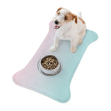 Color Gradient Pet Feeding Mats