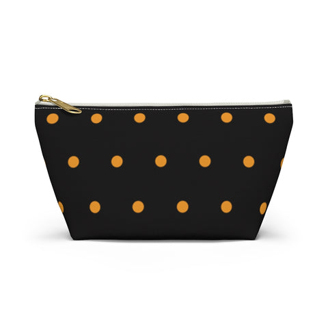 Polka Dots Accessory Pouch w T-bottom