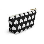 Love Hearts Accessory Pouch w T-bottom