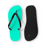 Blue Green Flip Flops