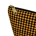 Diamond Pattern Accessory Pouch w T-bottom