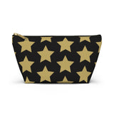 Star  Pattern Accessory Pouch w T-bottom