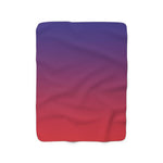 Color Gradient Sherpa Fleece Blanket