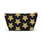 Star  Pattern Accessory Pouch w T-bottom