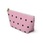 Polka Dots Accessory Pouch w T-bottom