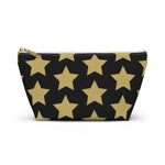 Star  Pattern Accessory Pouch w T-bottom