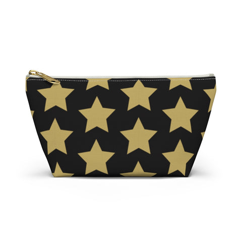 Star  Pattern Accessory Pouch w T-bottom