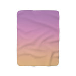 Color Gradient Sherpa Fleece Blanket