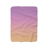 Color Gradient Sherpa Fleece Blanket