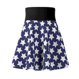 Star Pattern of Women's Skater Skirt