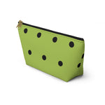 Polka Dots Accessory Pouch w T-bottom