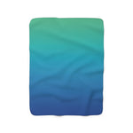 Color Gradient Sherpa Fleece Blanket