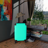 Blue Green Cabin Suitcase