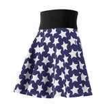 Star Pattern of Women's Skater Skirt