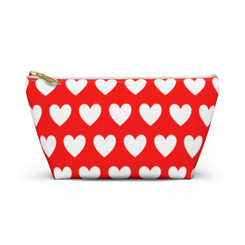 Love Hearts Accessory Pouch w T-bottom