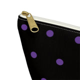 Polka Dots Accessory Pouch w T-bottom