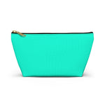 Blue Green Accessory Pouch w T-bottom