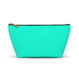 Blue Green Accessory Pouch w T-bottom