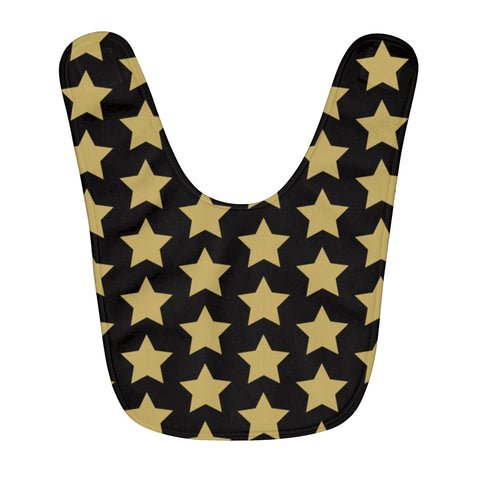 Star Pattern Fleece Baby Bib