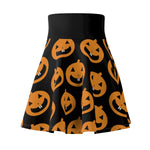 Pumpkin Pattern Women's Skater Skirt