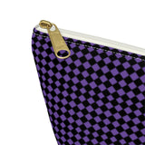 Diamond Pattern Accessory Pouch w T-bottom