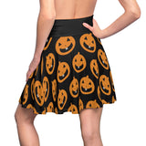 Pumpkin Pattern Women's Skater Skirt